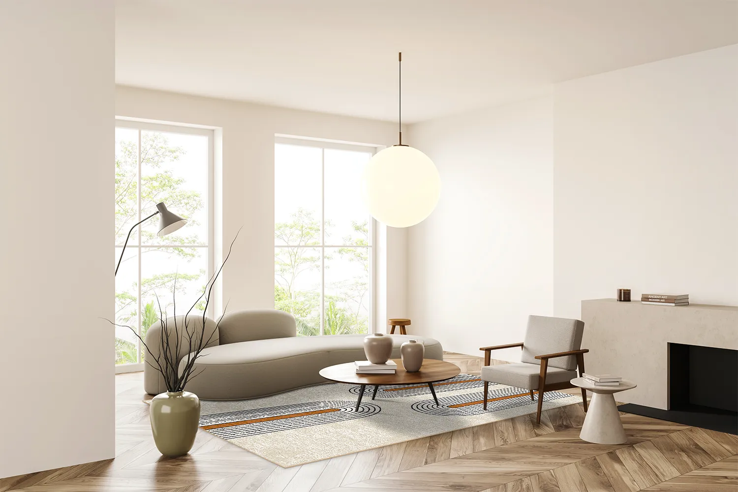 Wilton-matto - Larissa (beige/multi)