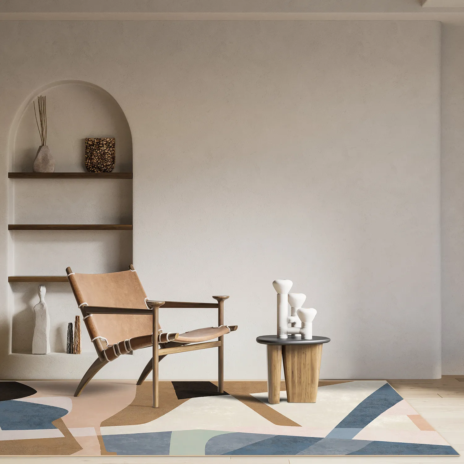 Wilton-matto - Jean (beige/multi)