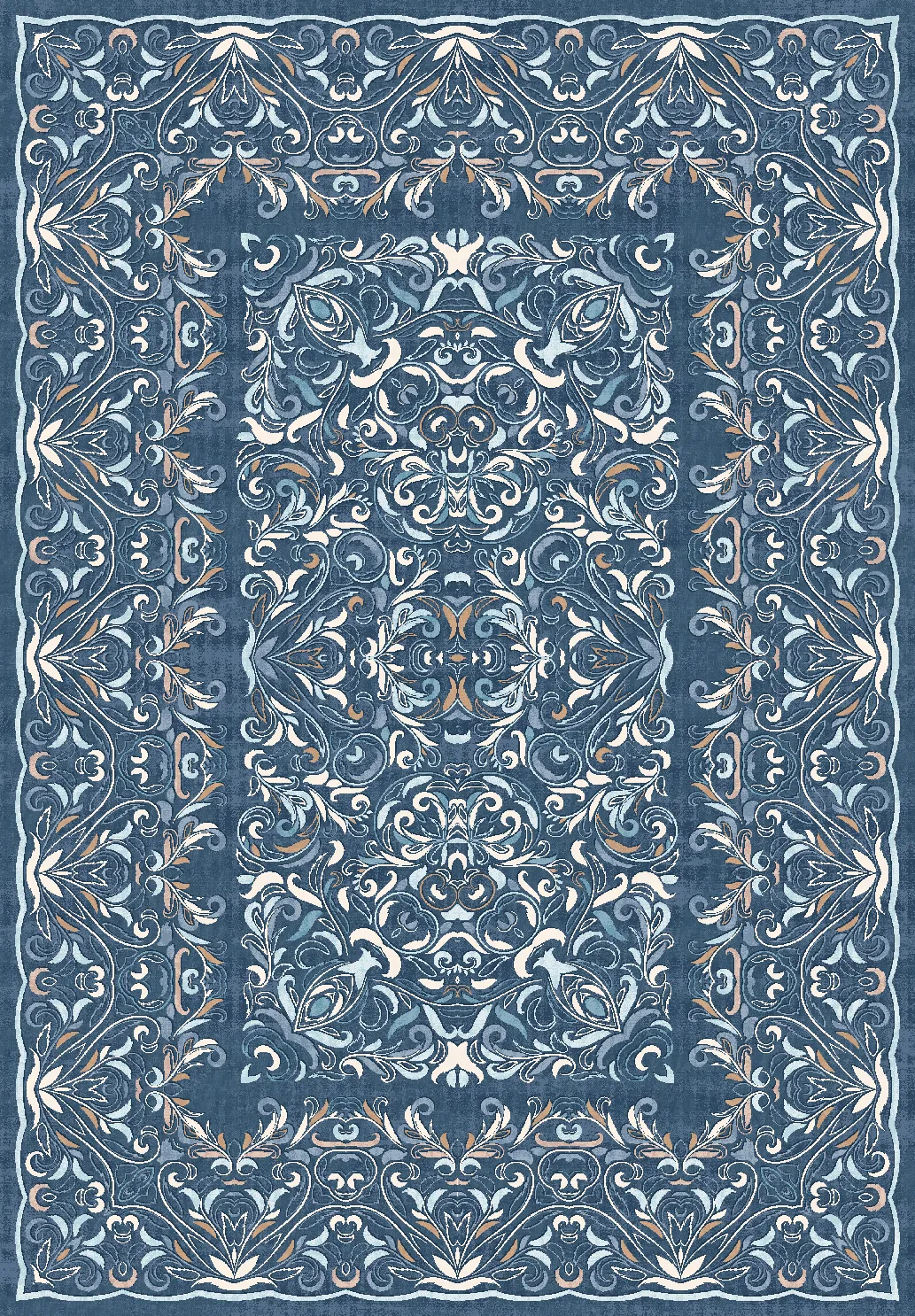 Wilton-matto - Cordelia (sininen)