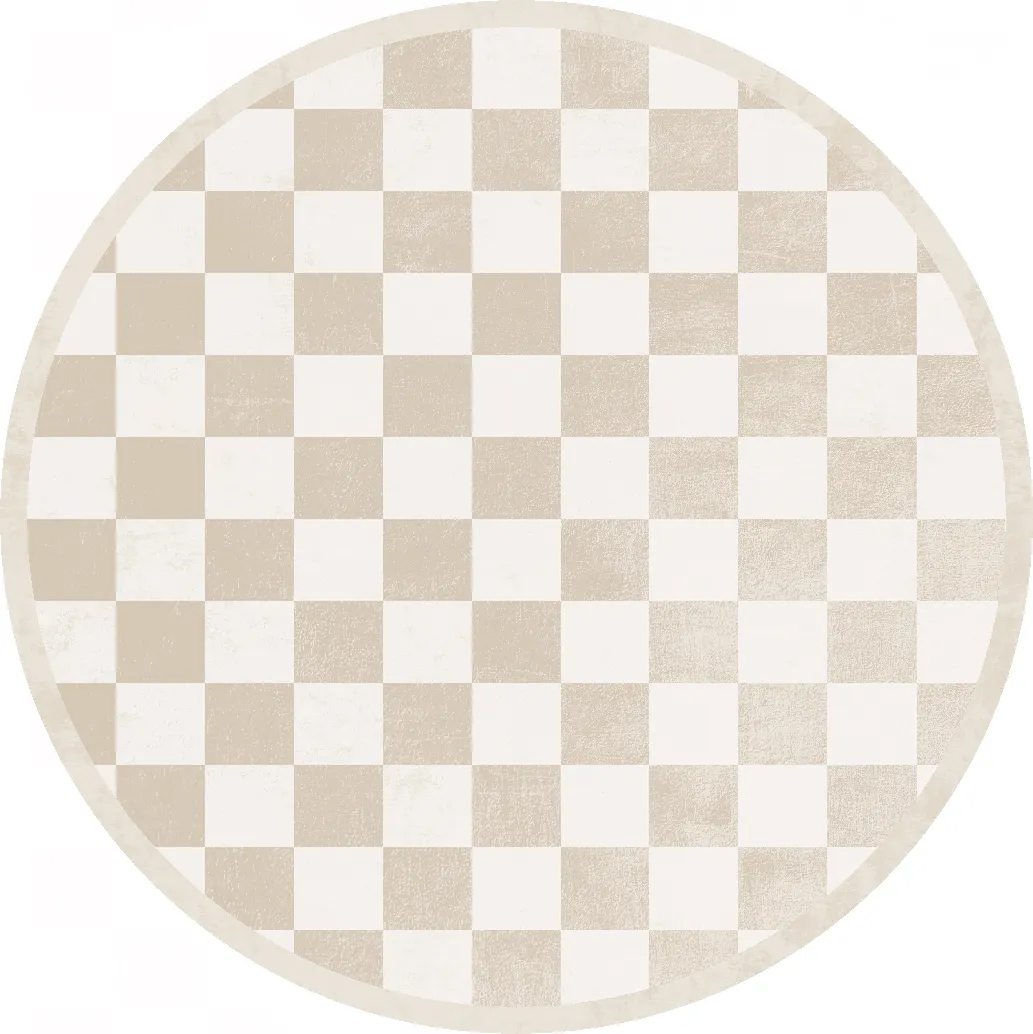Pyöreät matot - Nevada (beige/valkoinen)
