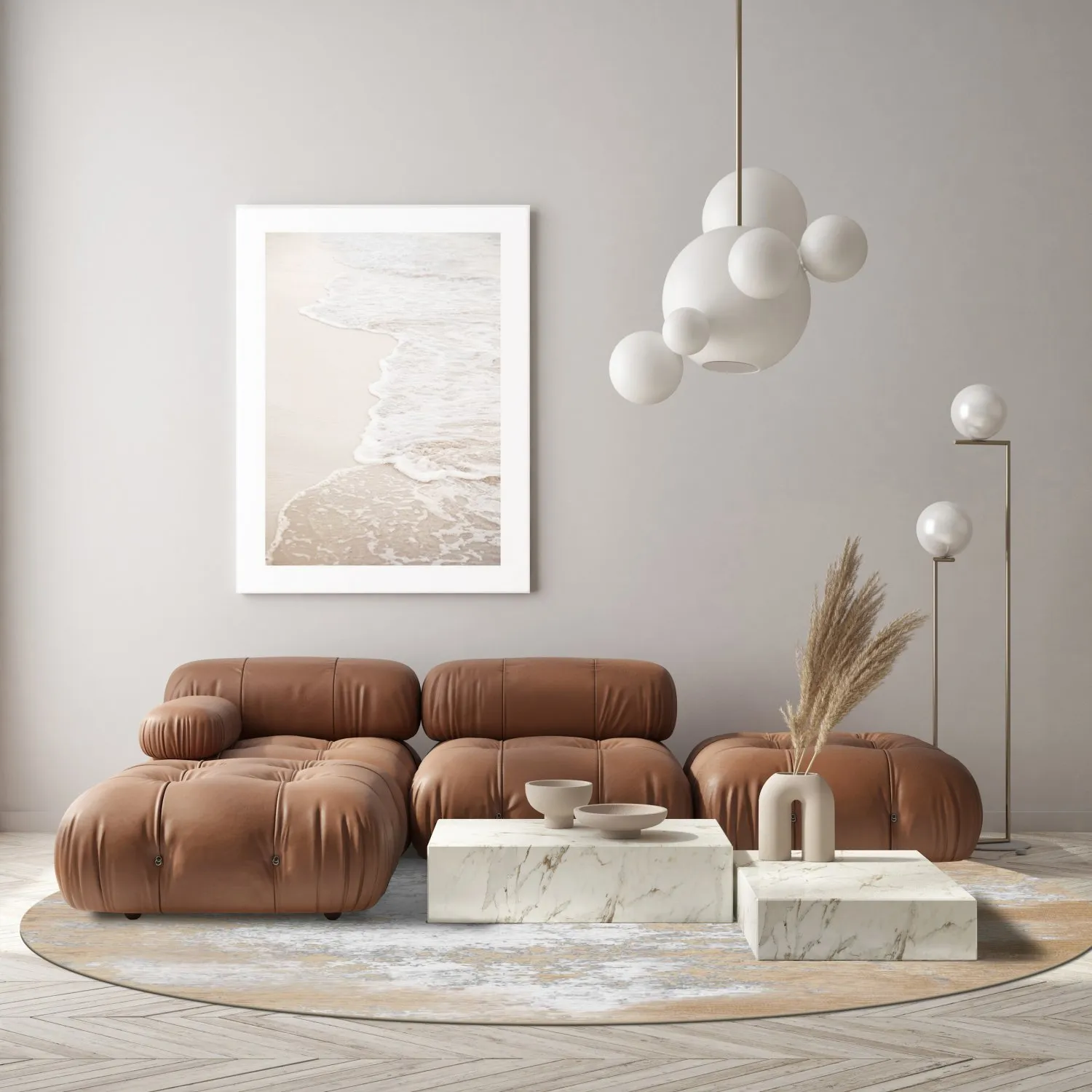 Pyöreät matot - Zarzi (beige)