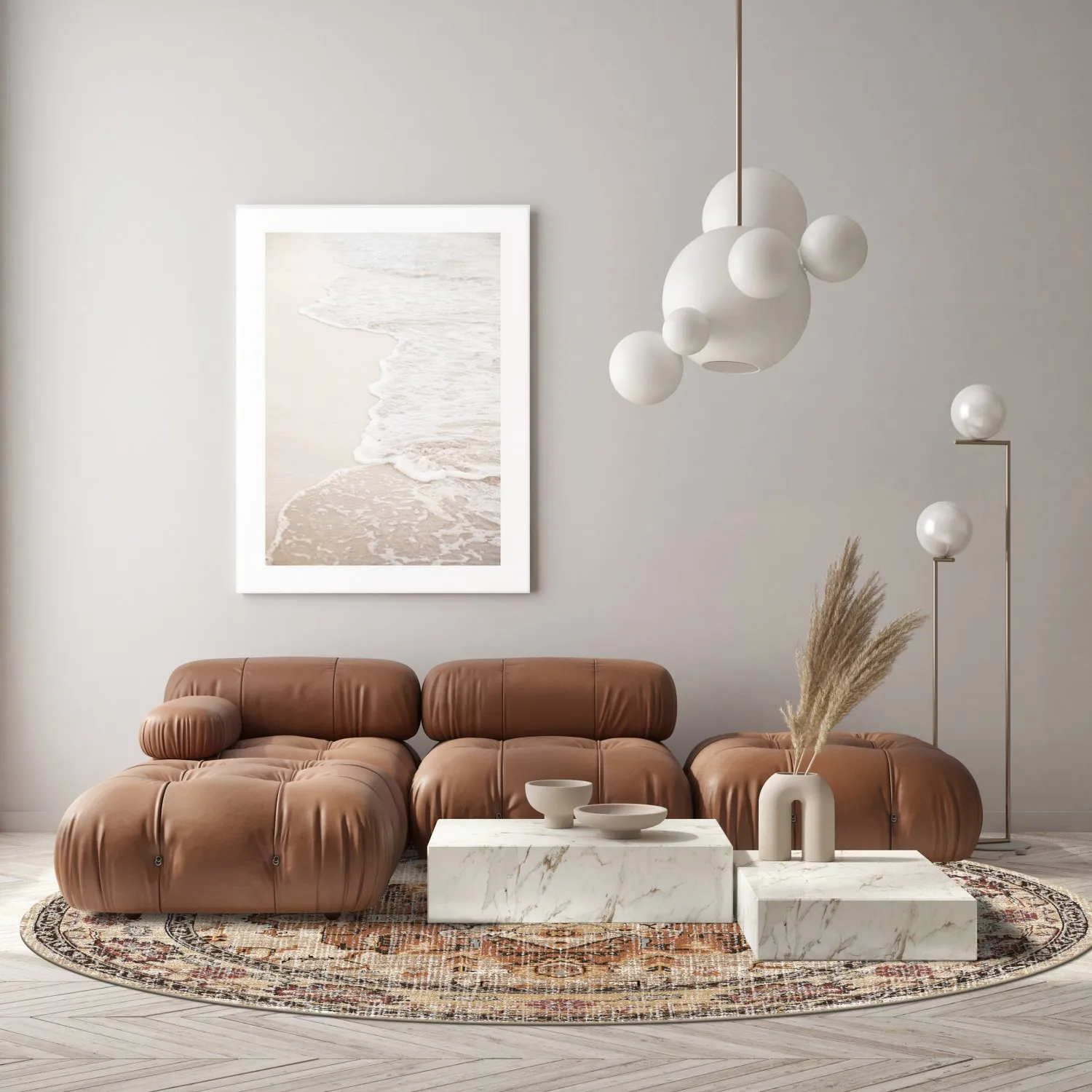Pyöreät matot - Siliana (beige)