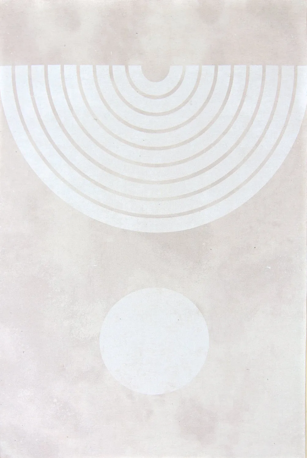 Wilton-matto - Dole (beige/valkoinen)
