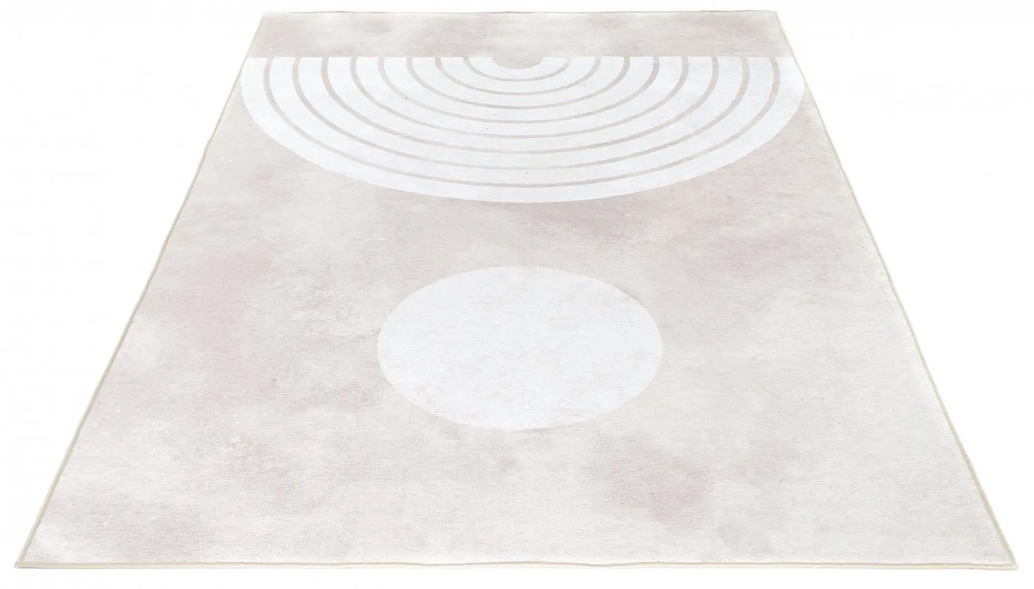 Wilton-matto - Dole (beige/valkoinen)