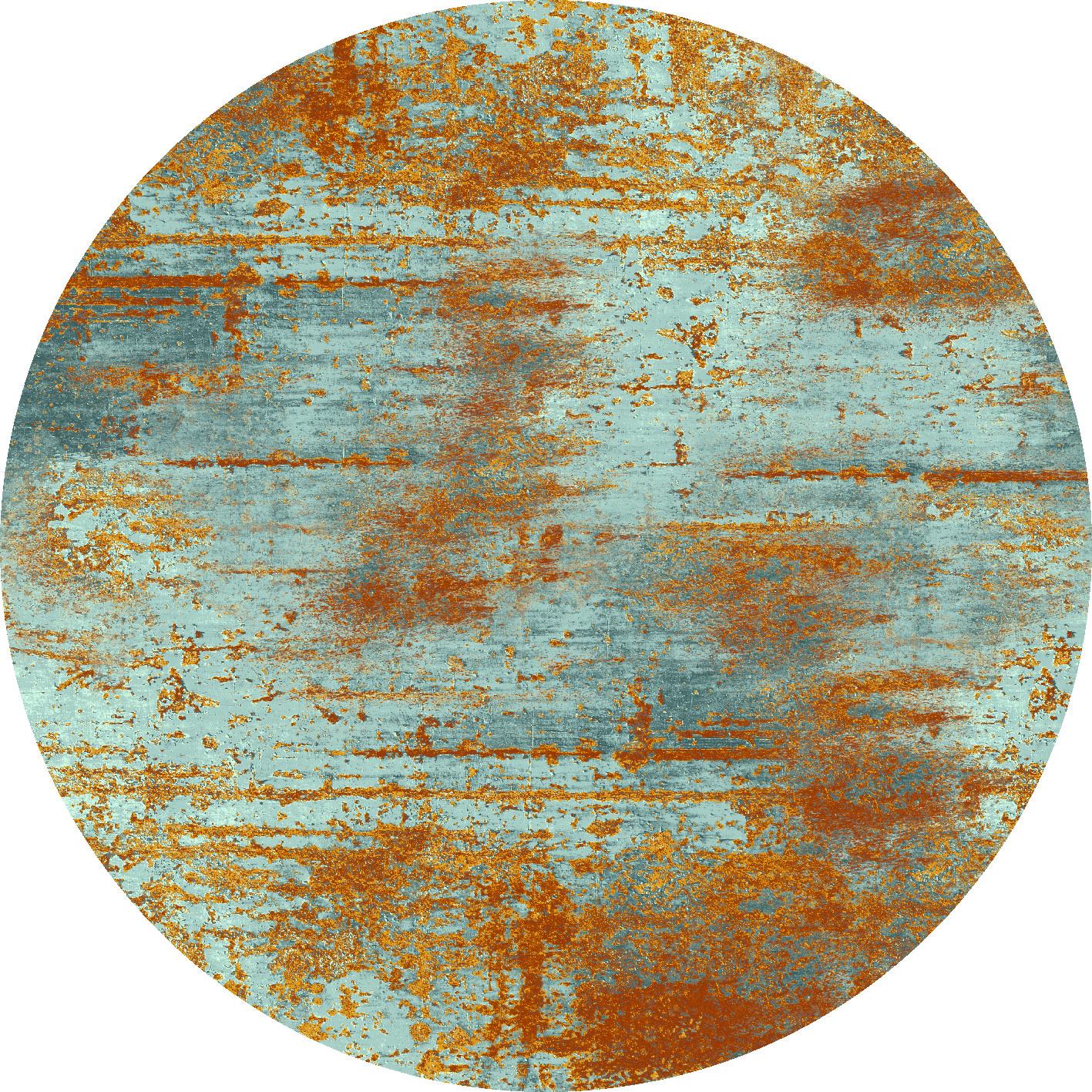 Pyöreät matot - Kebira (ruskea/sininen)