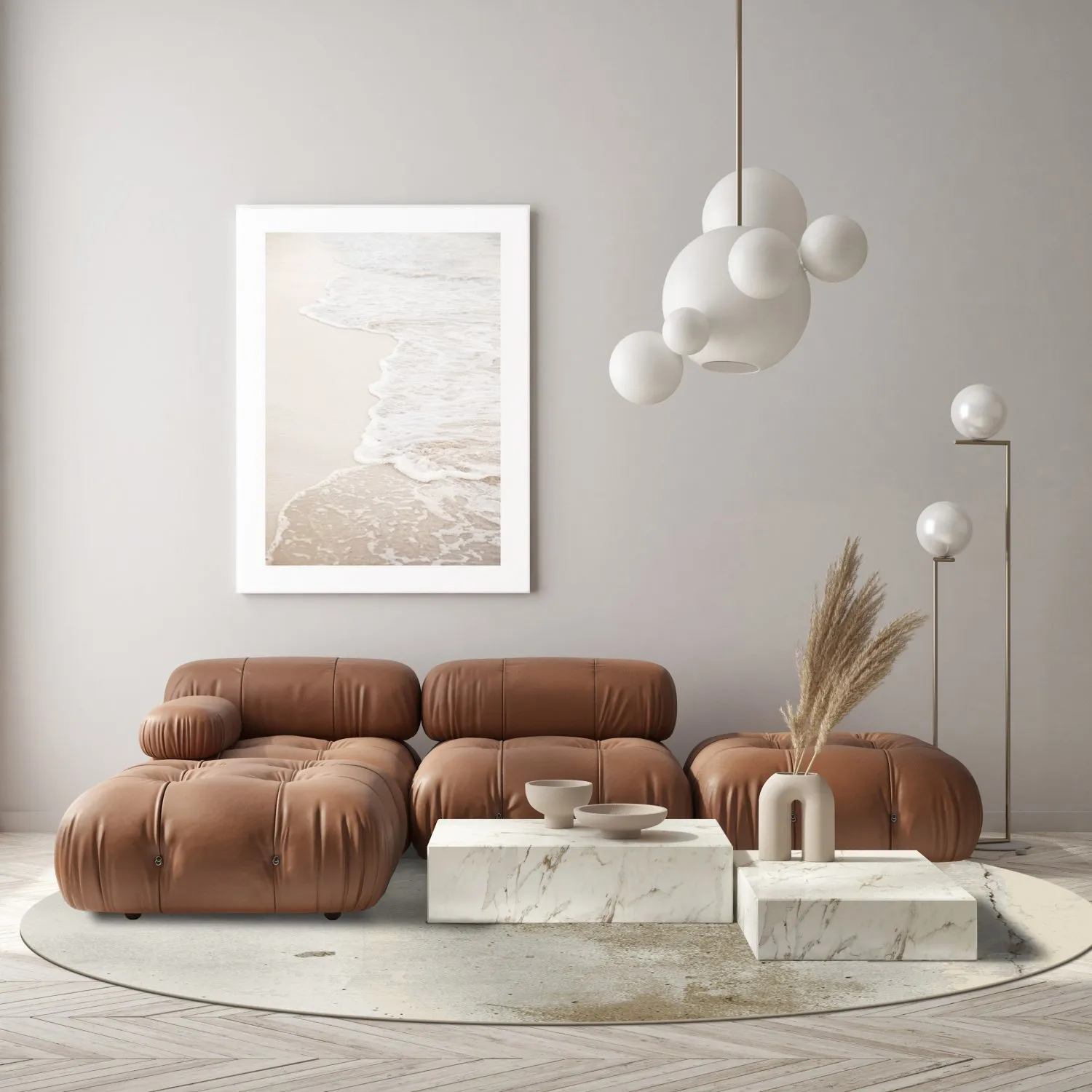 Pyöreät matot - Aurelia (beige)