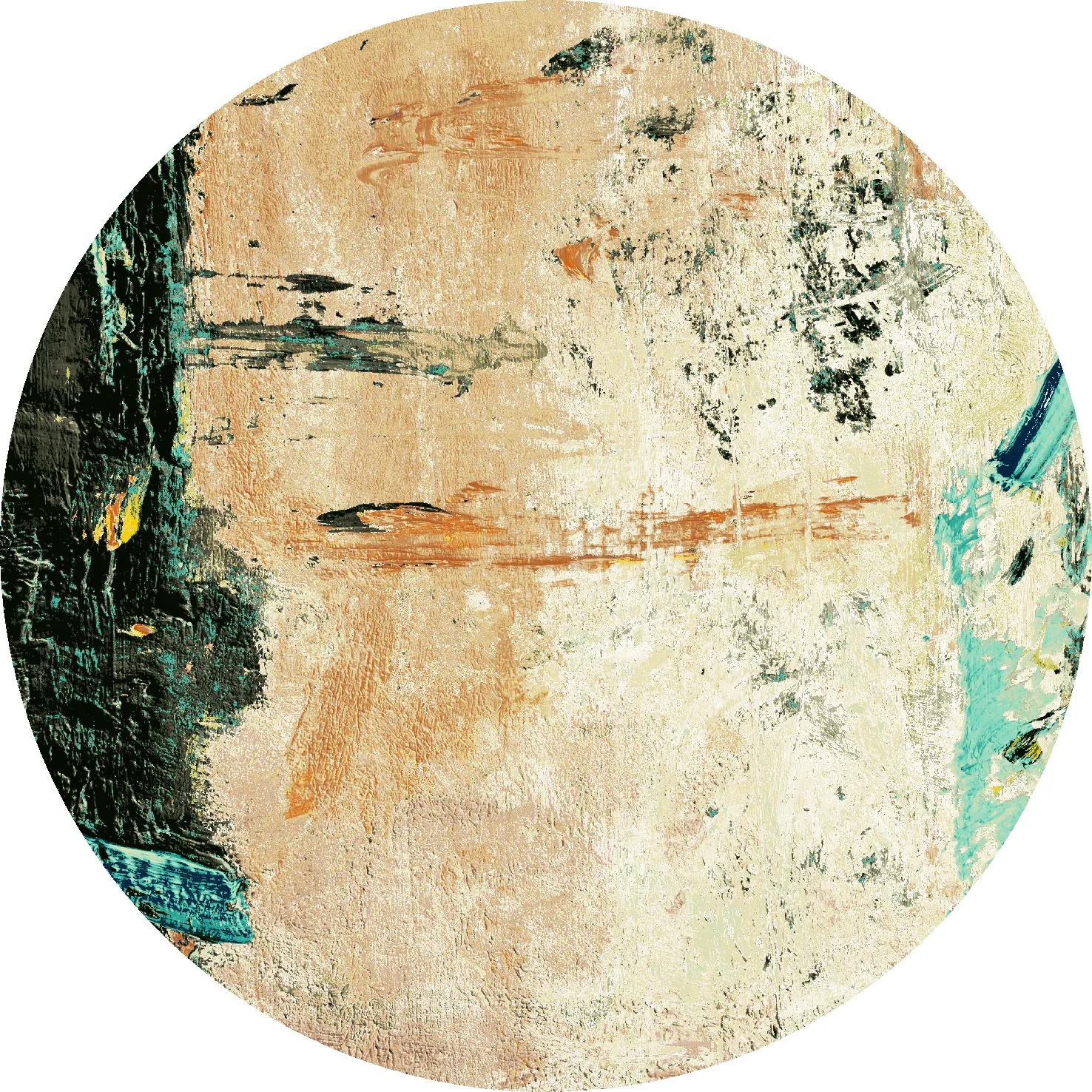 Pyöreät matot - Tempes (beige/multi)