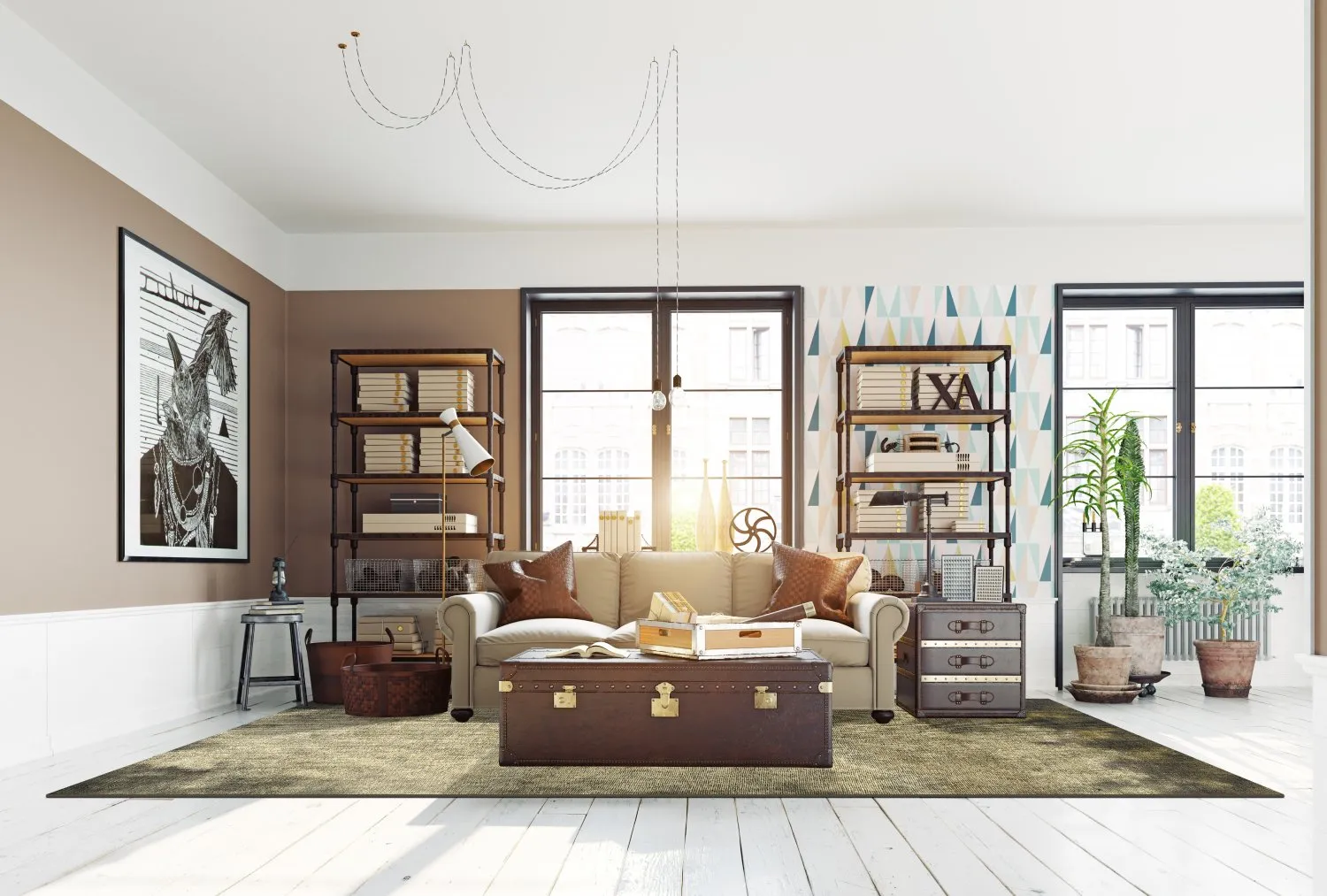 Wilton-matto - Taberno (harmaa/beige)