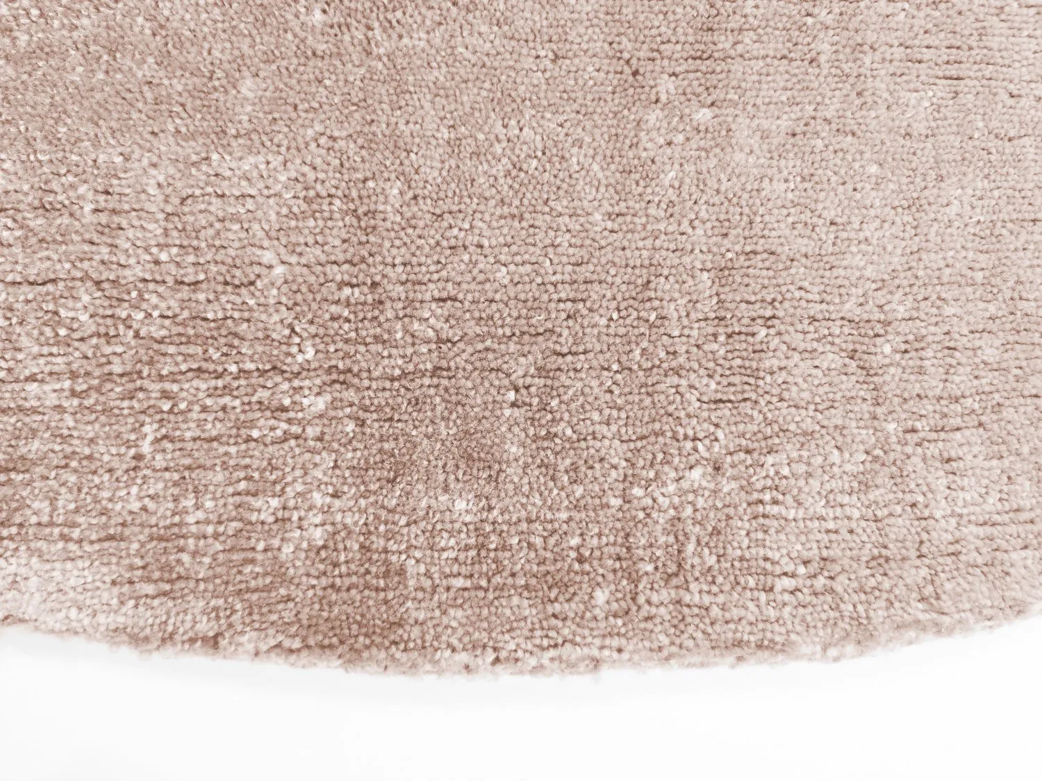 Pyöreä matto - Recycled PET with viscose look (vaalean ruskea)