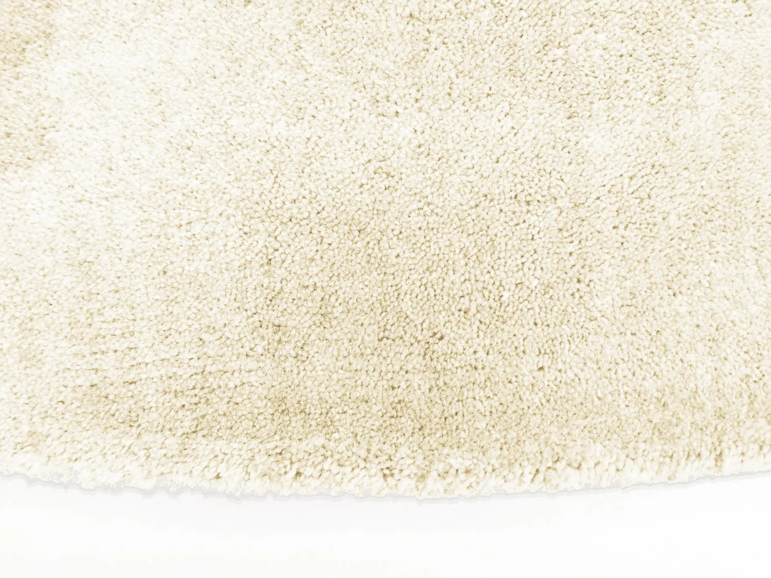 Pyöreä matto - Recycled PET with viscose look (offwhite)