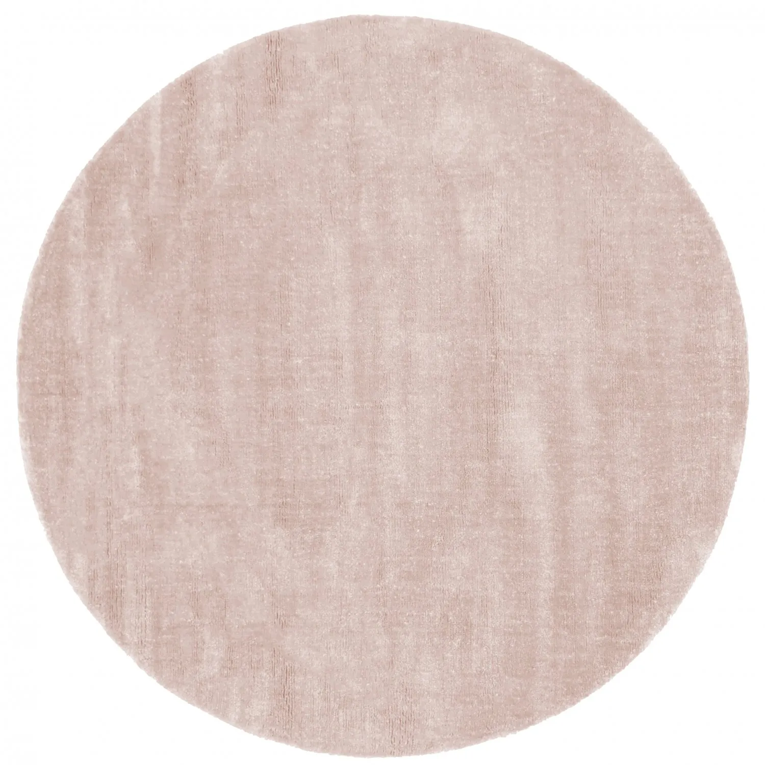 Pyöreä matto - Recycled PET with viscose look (vaalean ruskea)