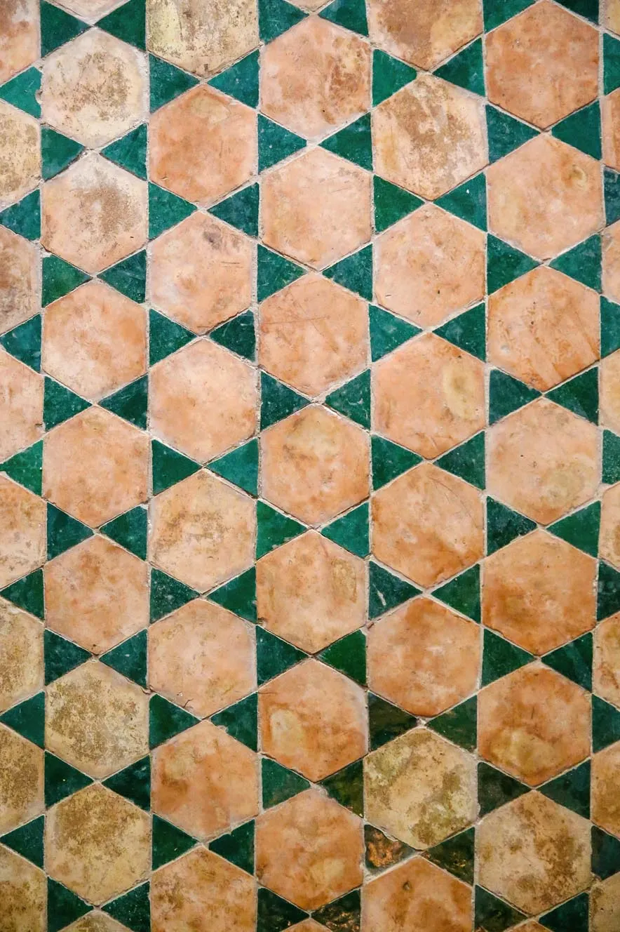 Wilton-matto - Calvi (beige/vihreä)