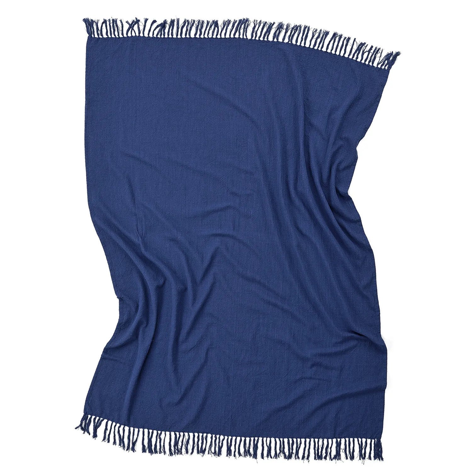 Viltit - Veya cotton throw (tummansininen)