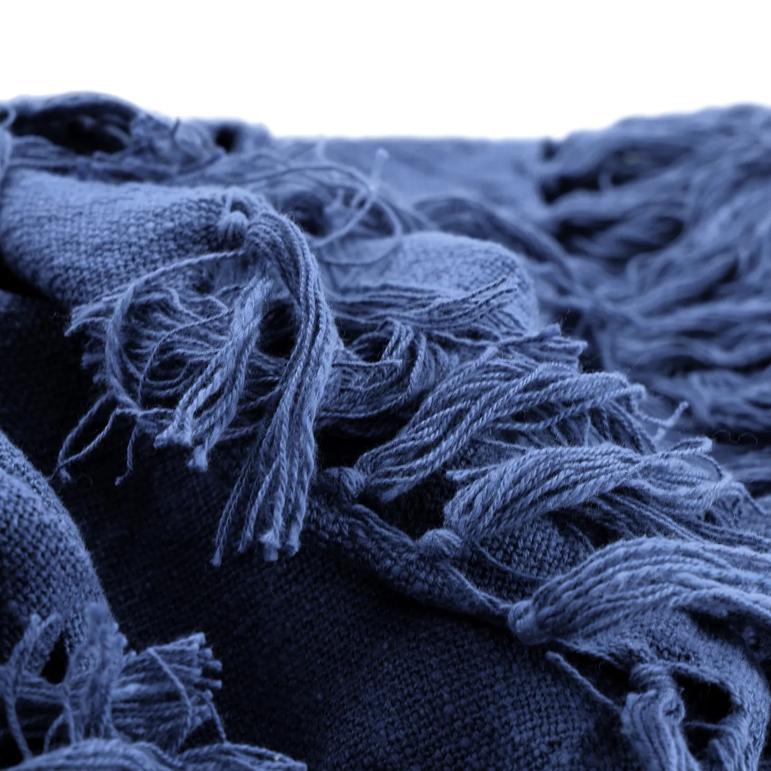 Viltit - Veya cotton throw (tummansininen)