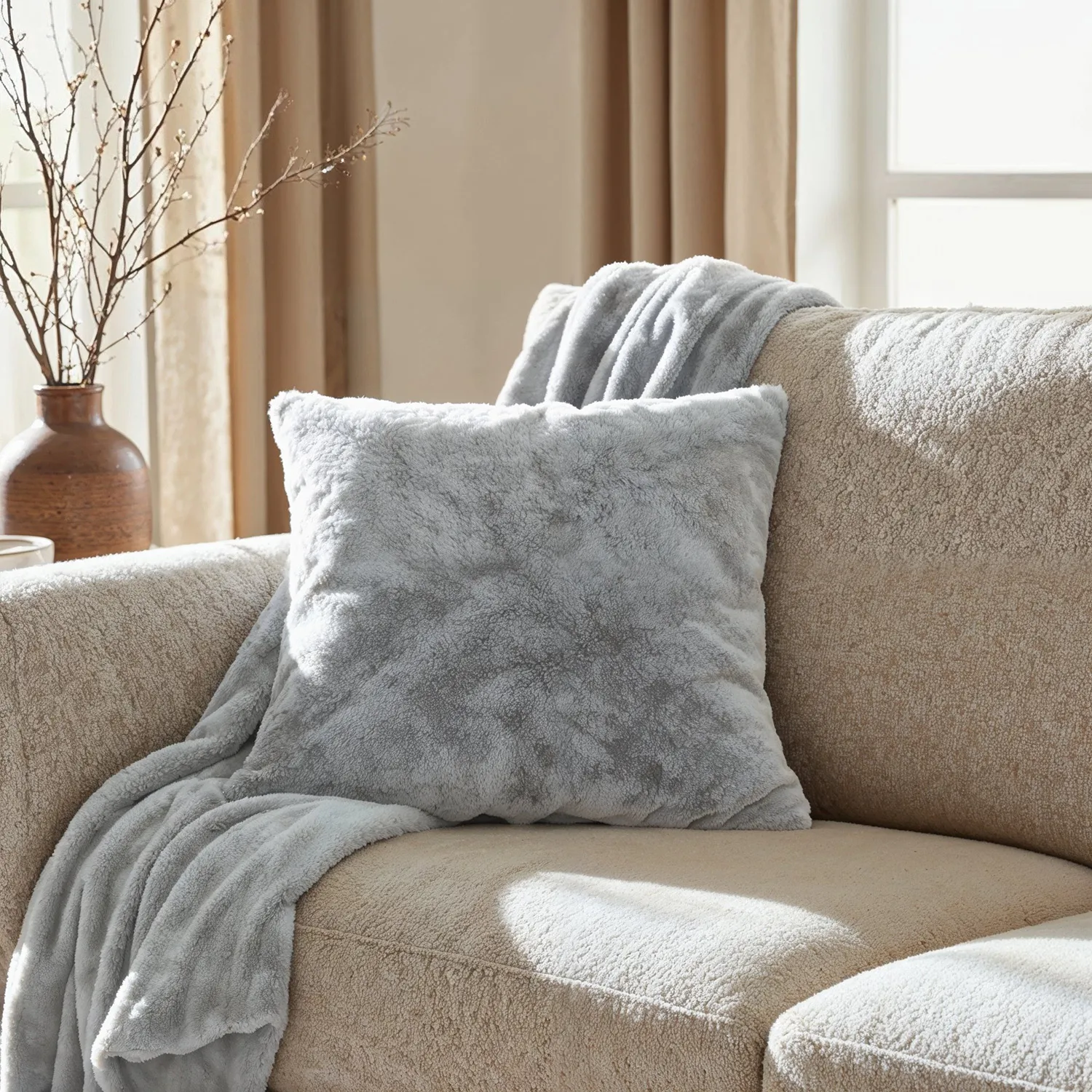 Viltit - Aranga Super Soft Throw (harmaa)