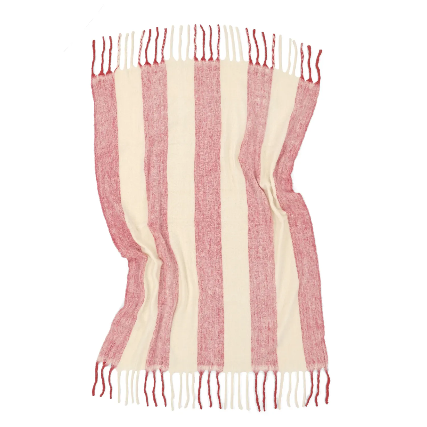 Viltit - Villasekoiteplaid - Beatriz Stripe (punainen/valkoinen)