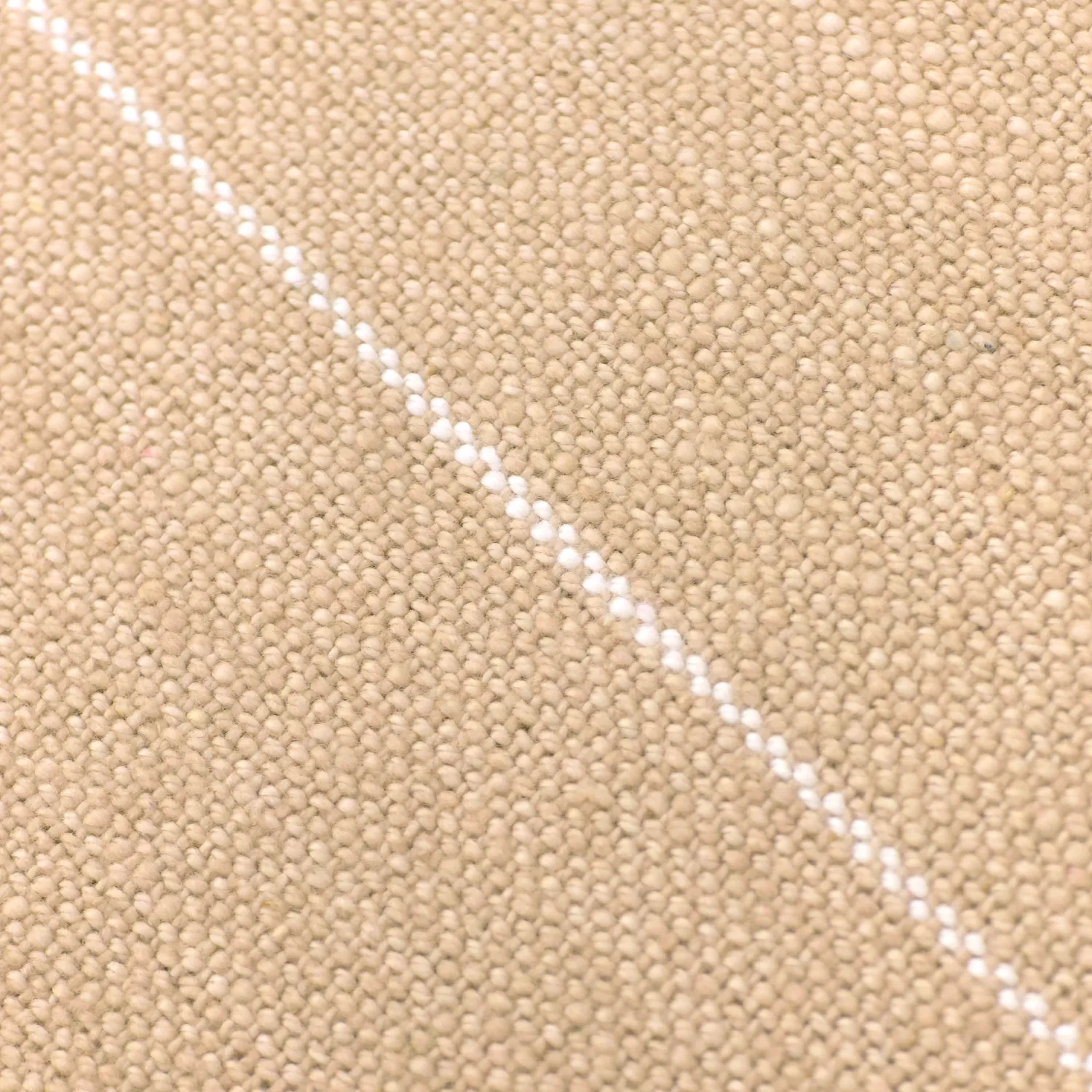 Viltit - Puuvillaplaid - Martina Stripe (beige/valkoinen)