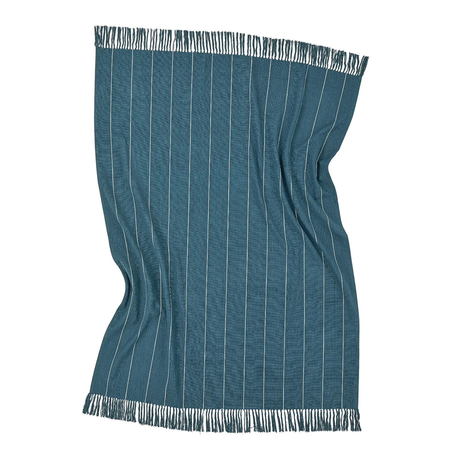 Viltit - Puuvillaplaid - Martina Stripe (sininen/valkoinen)