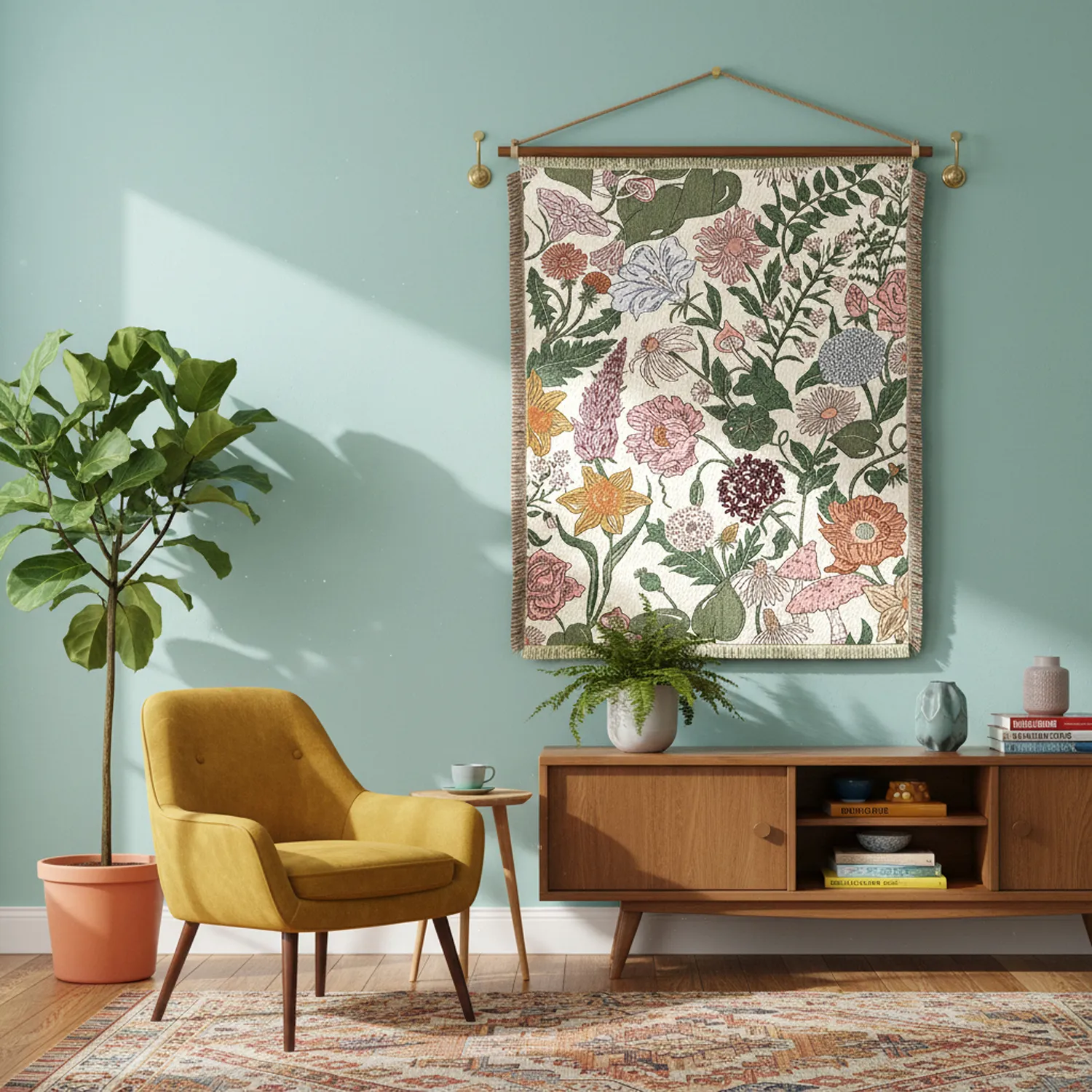 Viltit - Fiori Tapestry Blanket (multi)