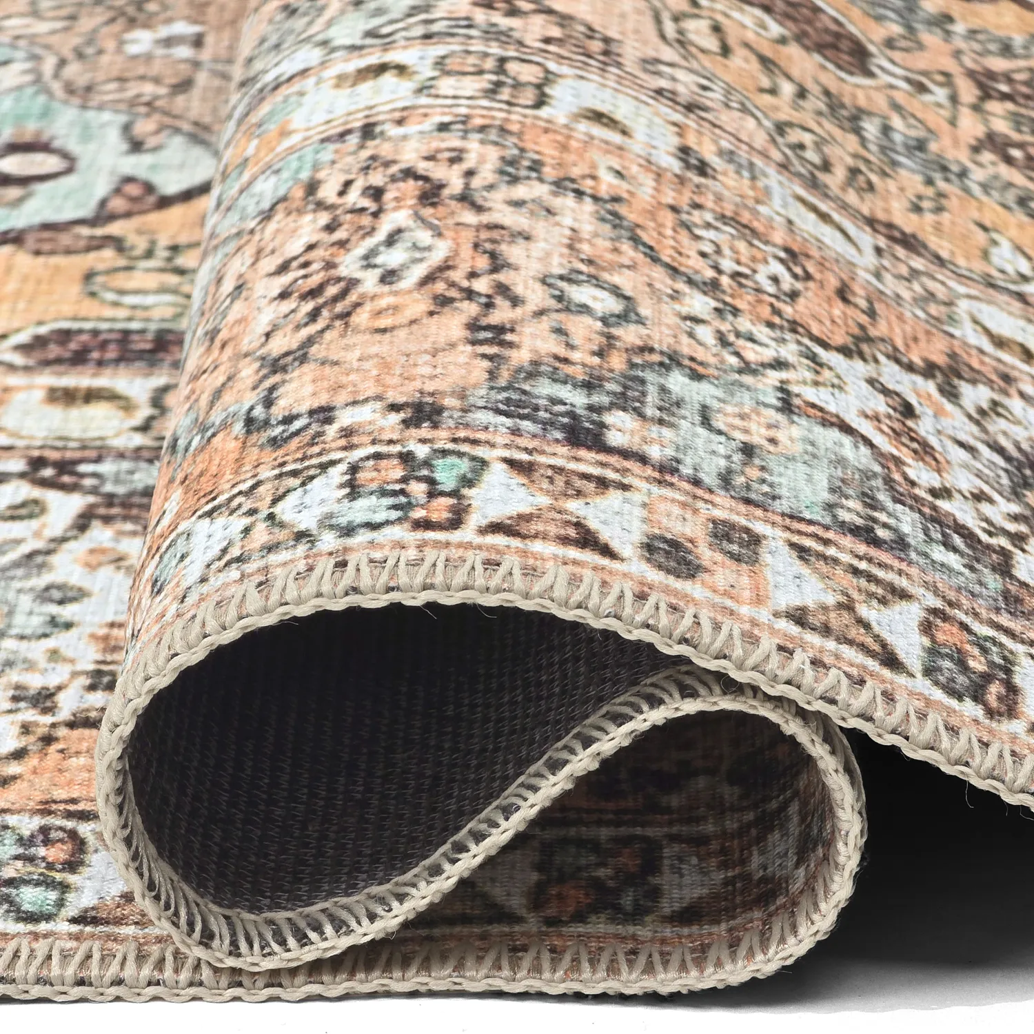 Lattakudottu matto - Berelina (beige/multi)