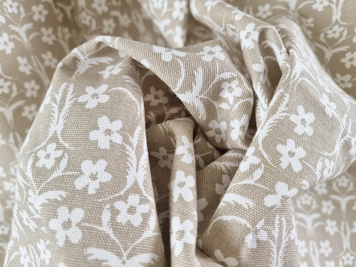 Verhot - Puuvillaverhot Ella (beige)