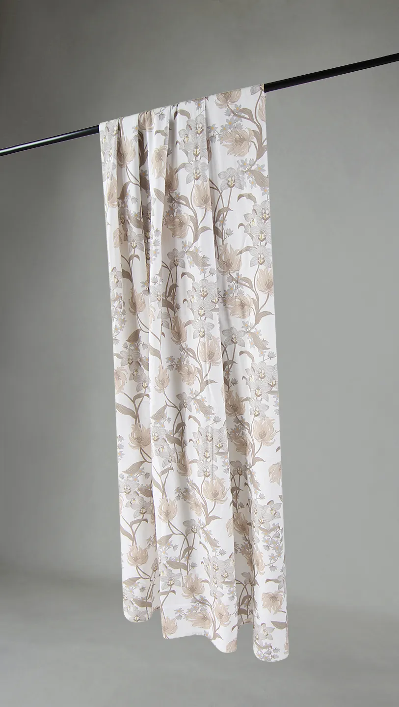 Verhot - Puuvillaverhot Florina (beige)