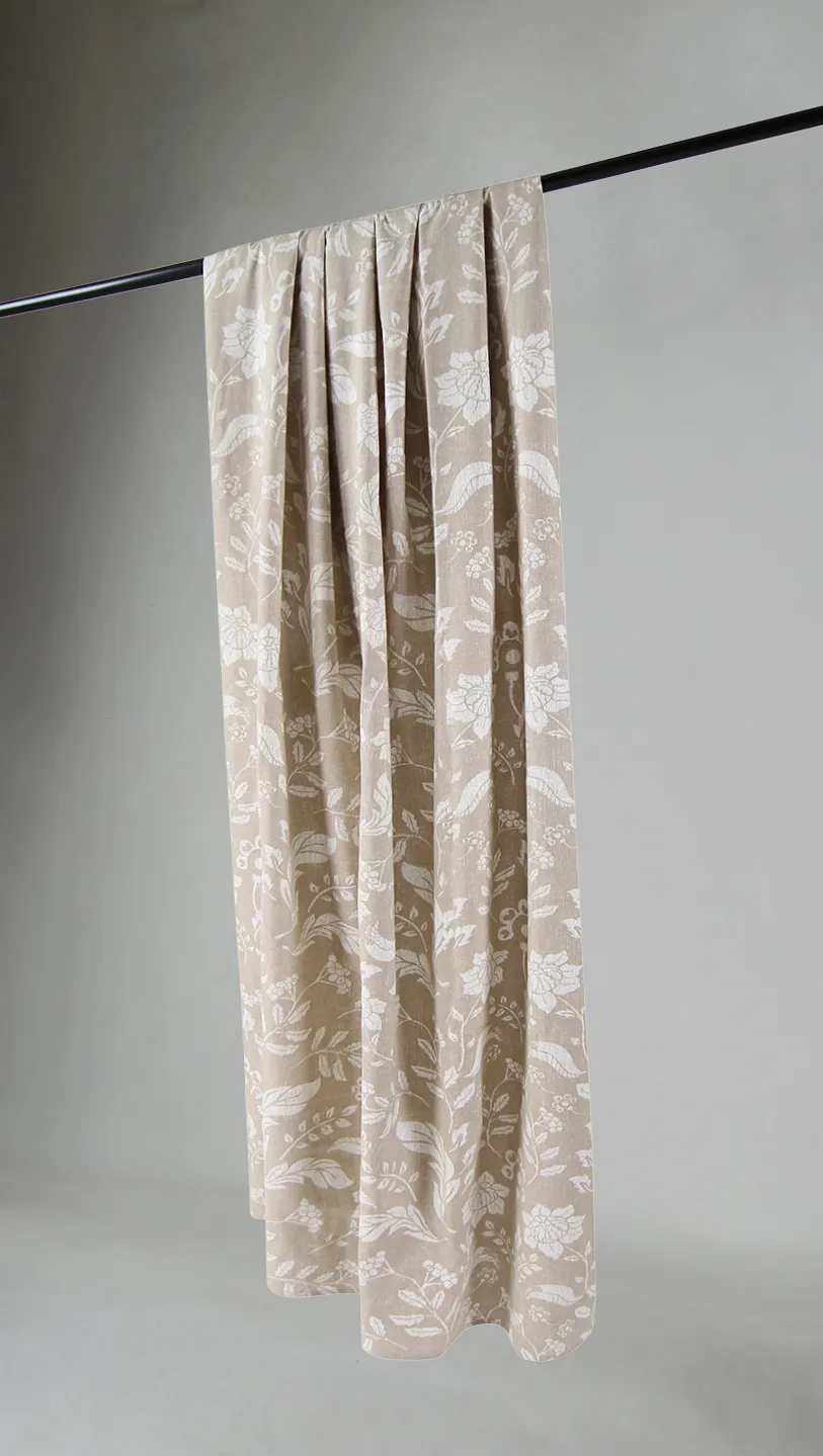 Verhot - Puuvillaverhot Onni (beige)