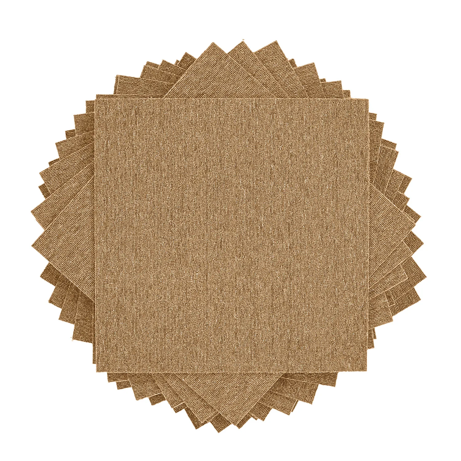 Kokolattiamatto - Almeria Tekstiililaatat 24 kpl (beige)