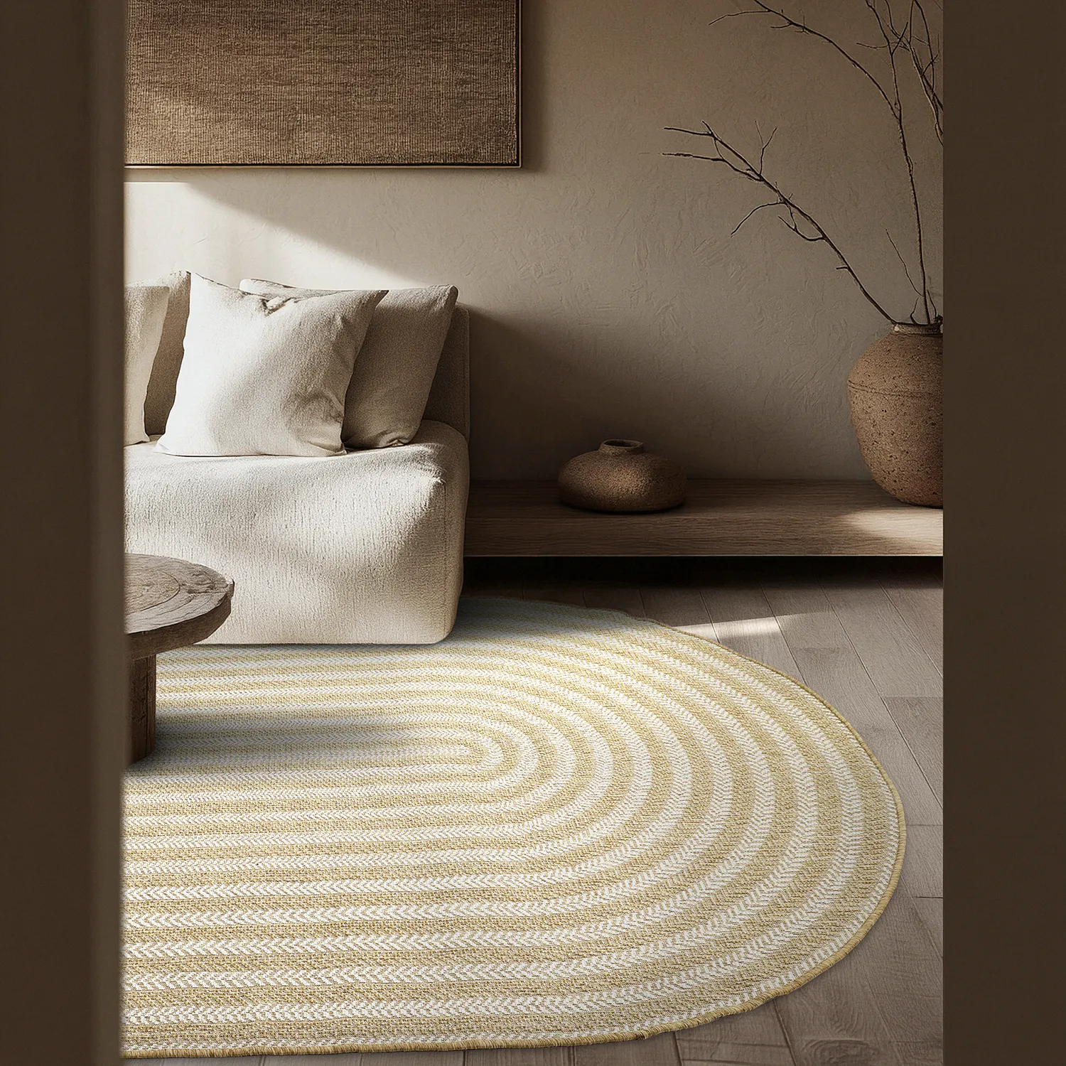 Soikea matto - Indoor/outdoor Leander (luonto)