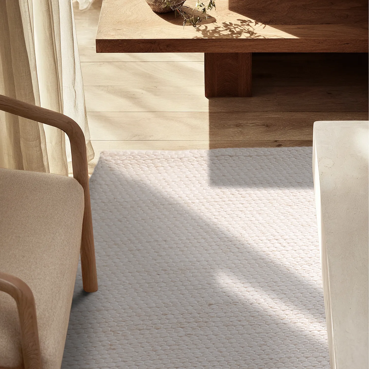 Sisä- ja ulkomatot - Arco Wool Look (kerma)