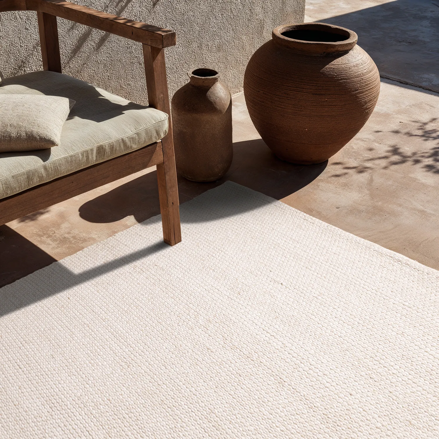Sisä- ja ulkomatot - Arco Wool Look (kerma)
