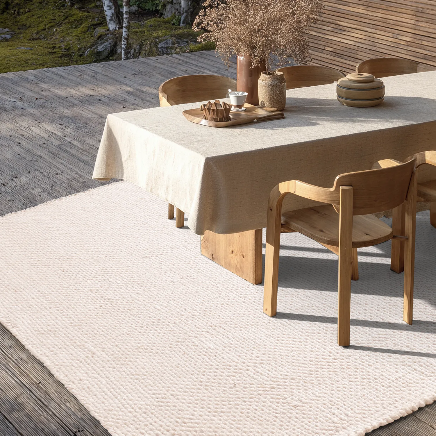 Sisä- ja ulkomatot - Orta Wool Look (kerma)