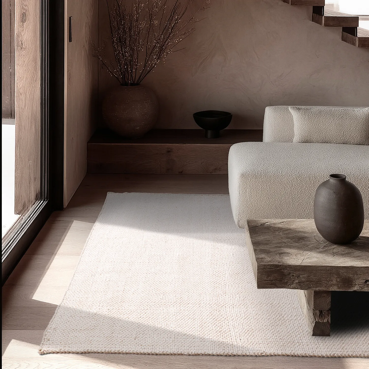 Sisä- ja ulkomatot - Orta Wool Look (kerma)