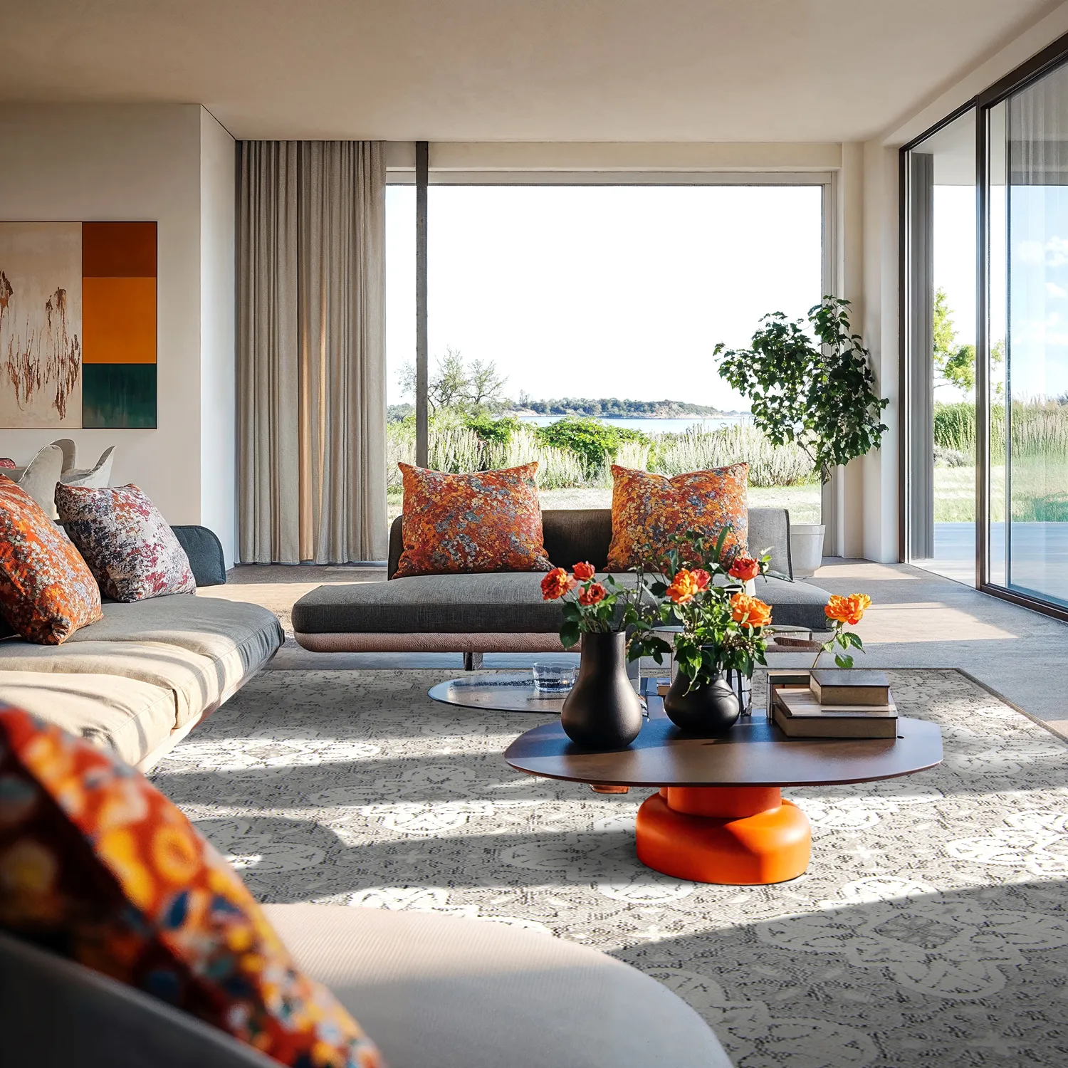 Shaggy Indoor-Outdoor - Hampton (harmaa)