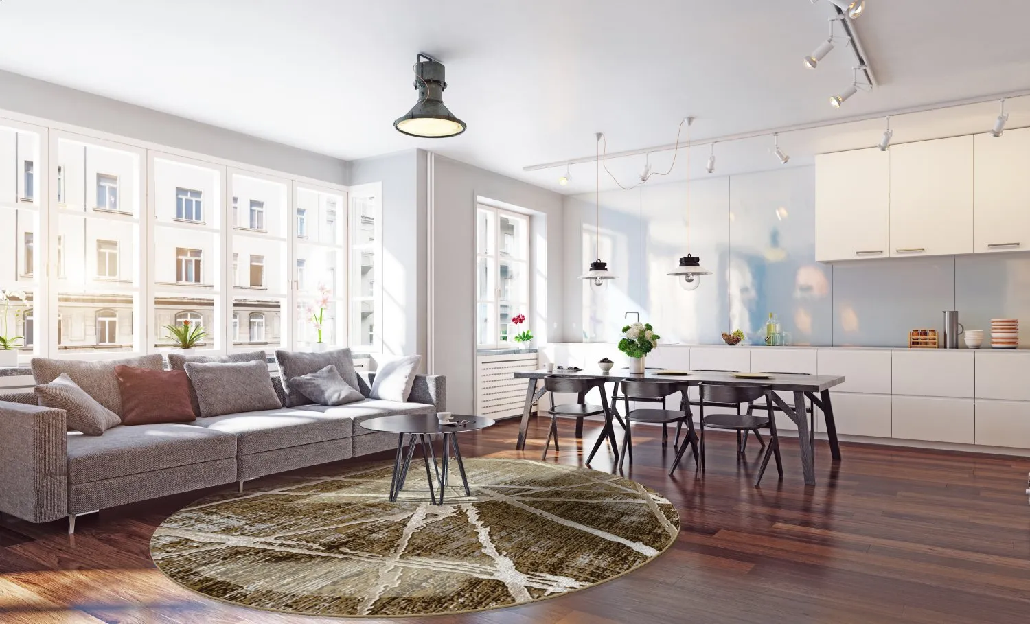 Pyöreät matot - Lagos (ruskea)