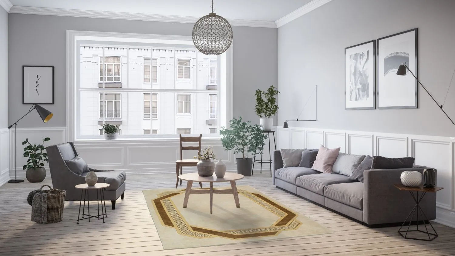 Wilton-matto - Olympia (beige/ruskea)