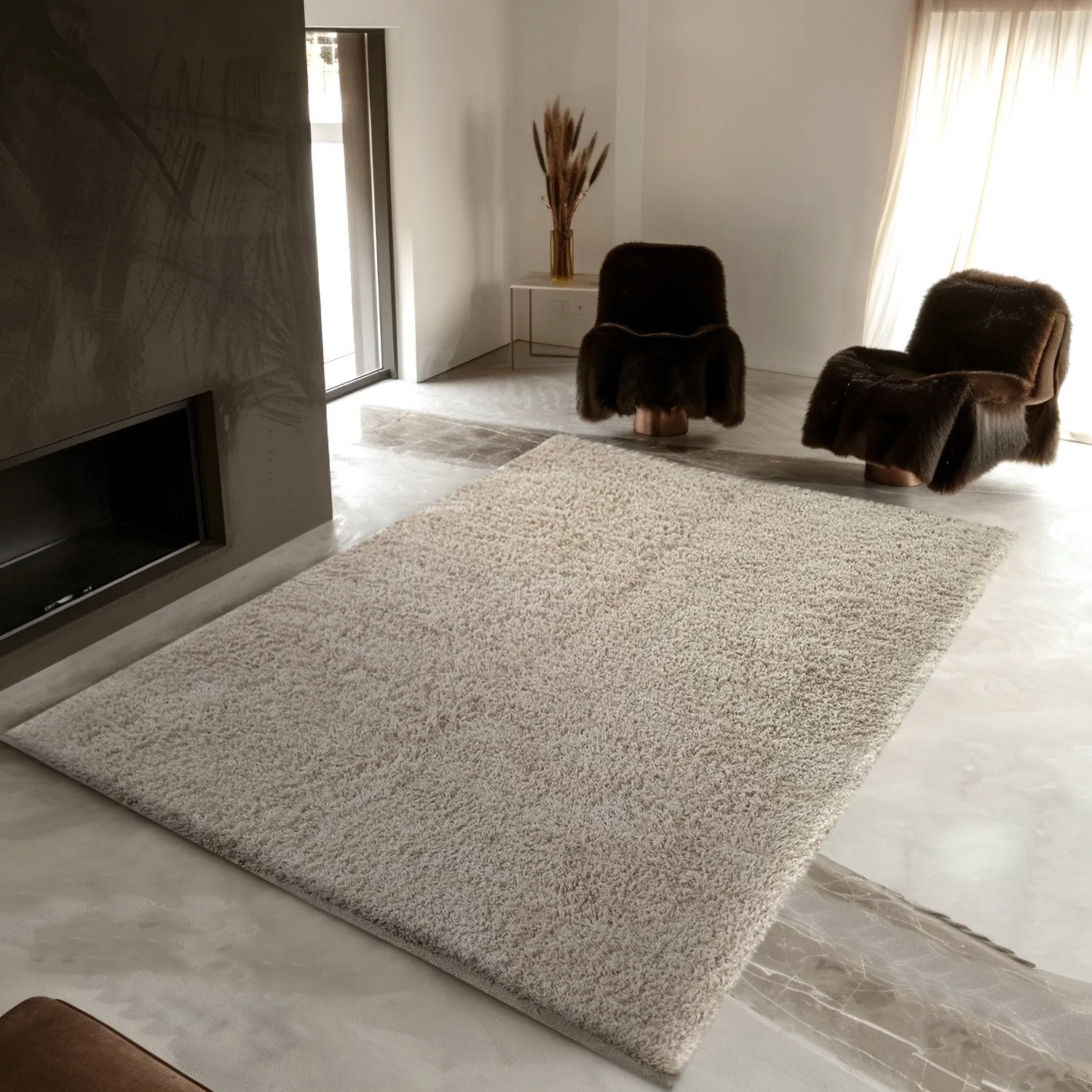 Ryijymatot - Enya Natural Cotton Shaggy (nature)
