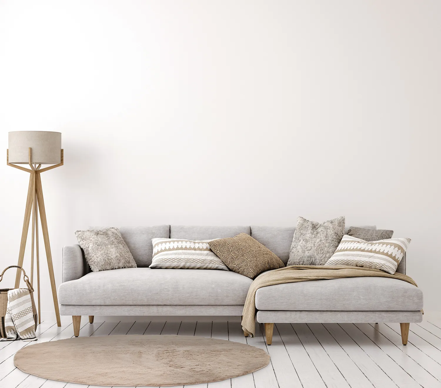 Pyöreä matot - Cloud Super Soft (taupe)