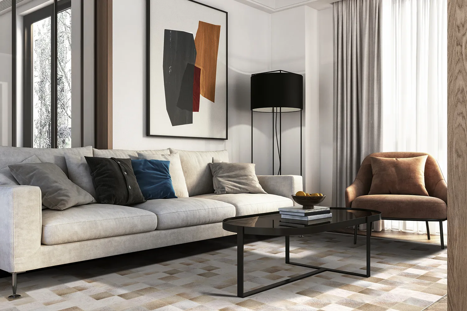 Wilton-matto - Fethiye (beige)