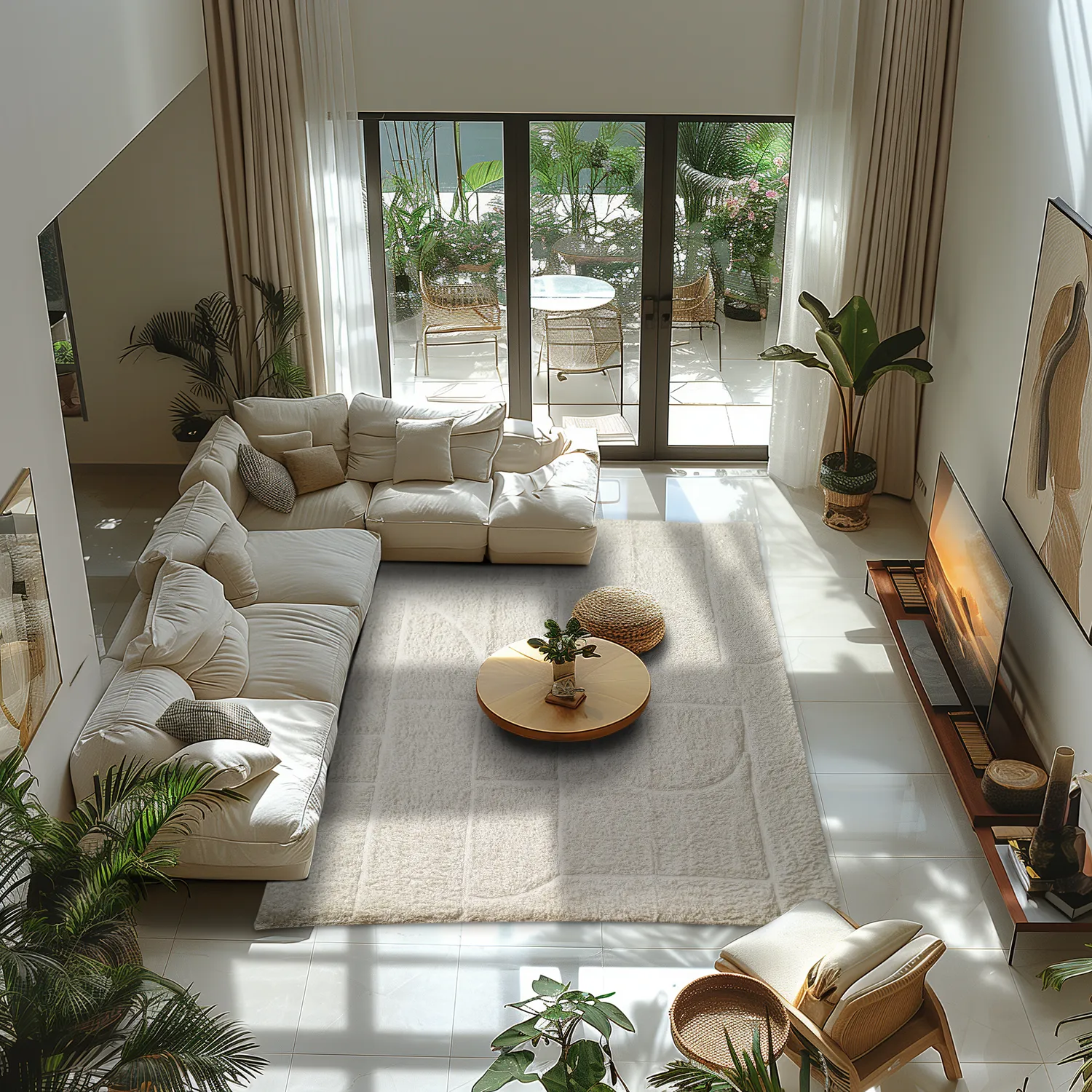 Ryijymatot - Cremona Natural Cotton Shaggy (offwhite)