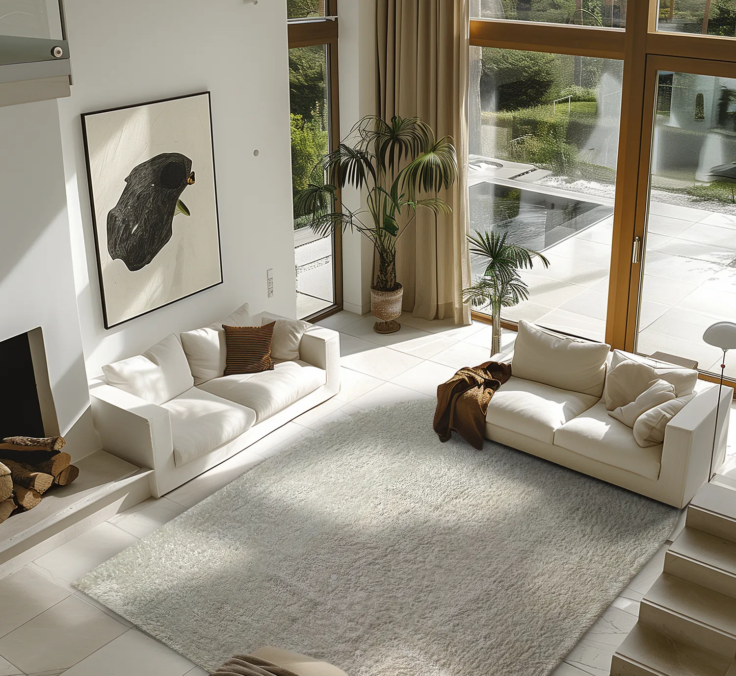 Ryijymatot - Sion Natural Cotton Shaggy (offwhite)