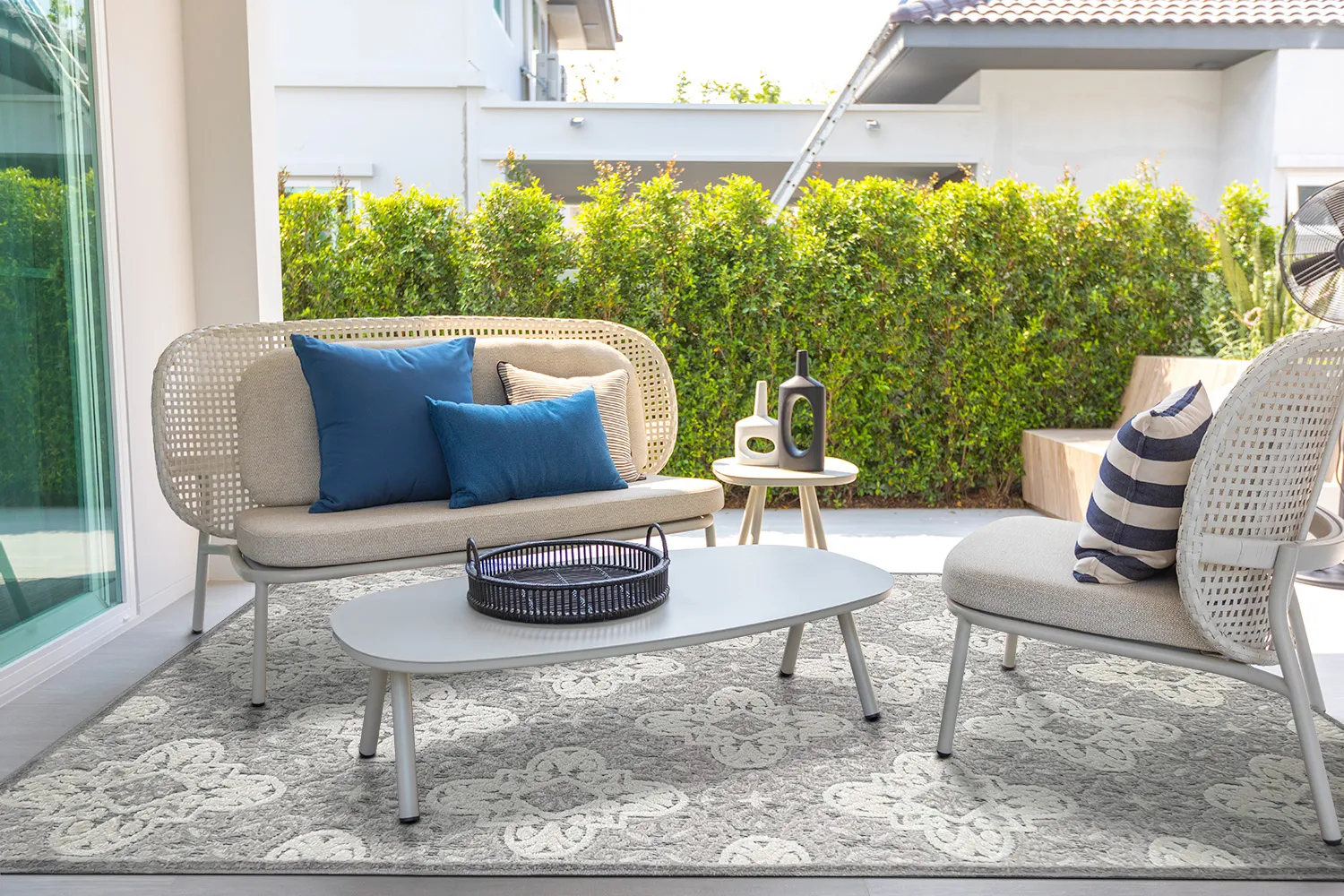 Shaggy Indoor-Outdoor - Hampton (harmaa)