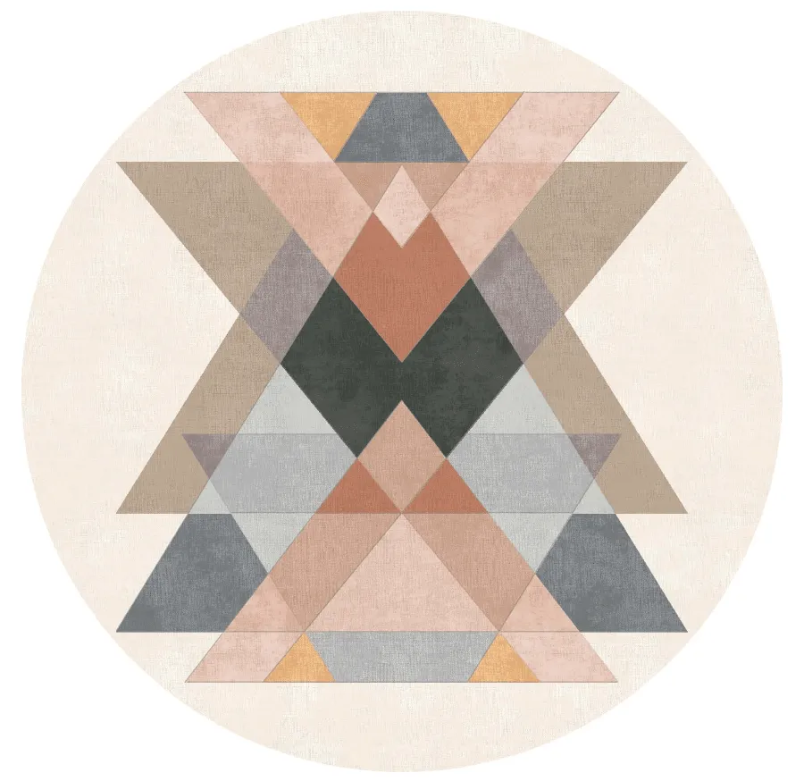 Pyöreät matot - Jeral (beige/multi)