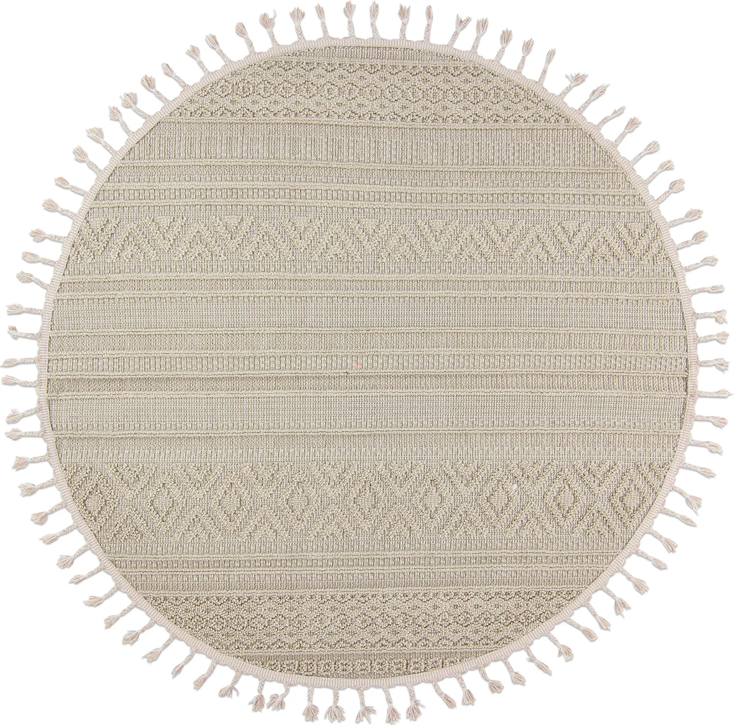 Pyöreä matot - Indoor/Outdoor Athena (beige)