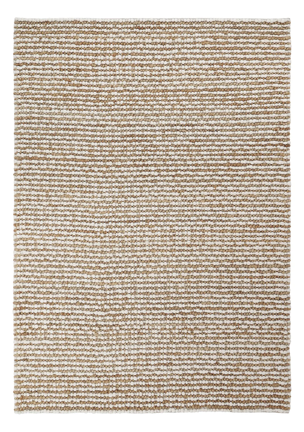 Juutti-matto - Bally Jute/wool Bubble (luonto/valkoinen)