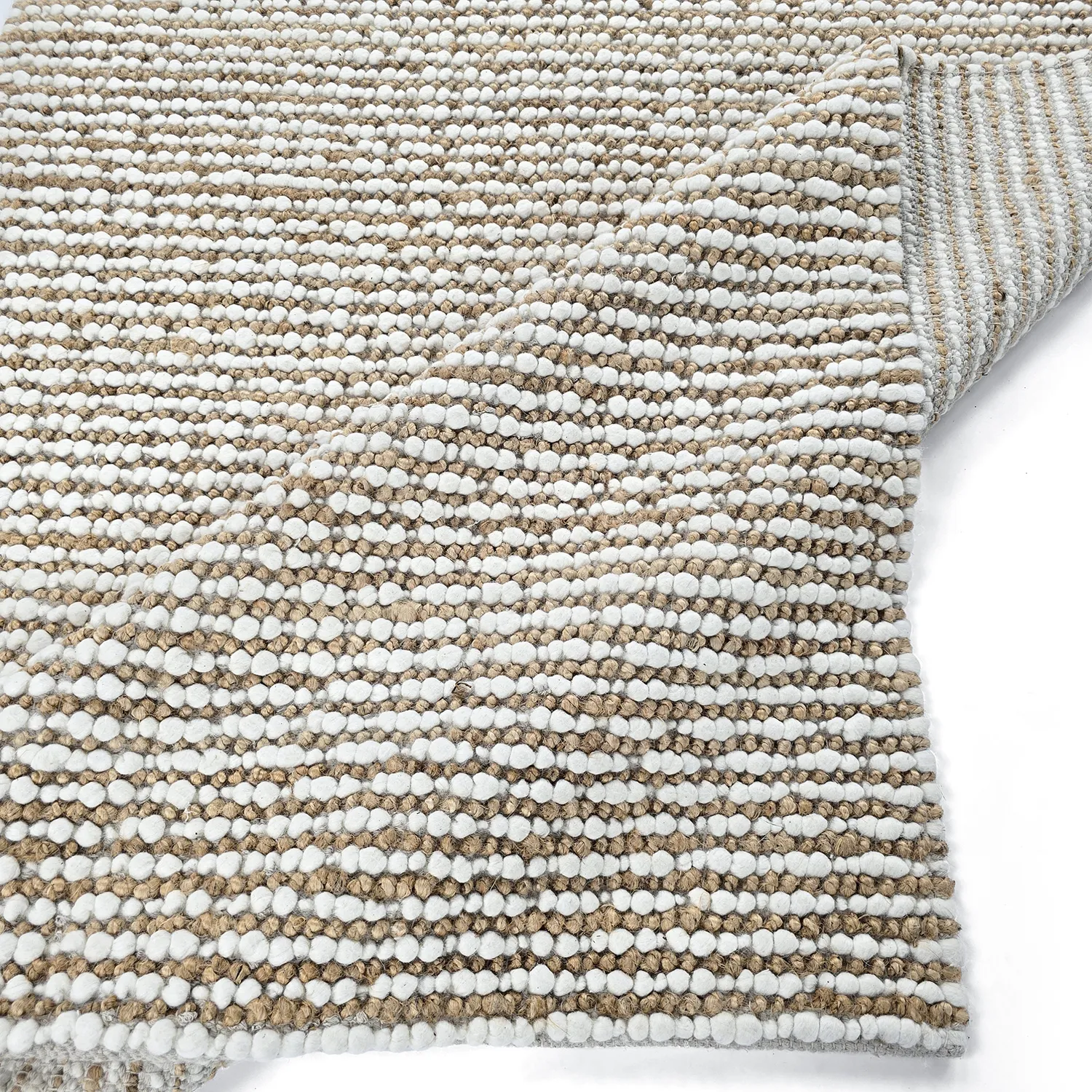 Juutti-matto - Bally Jute/wool Bubble (luonto/valkoinen)