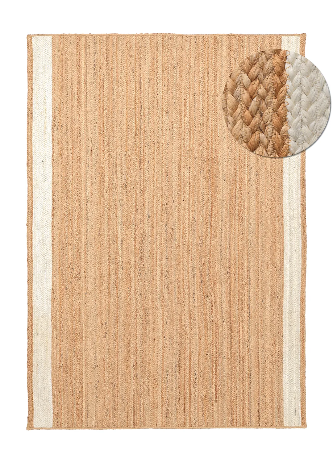 Juutti-matto - Senaki (luonto/valkoinen)