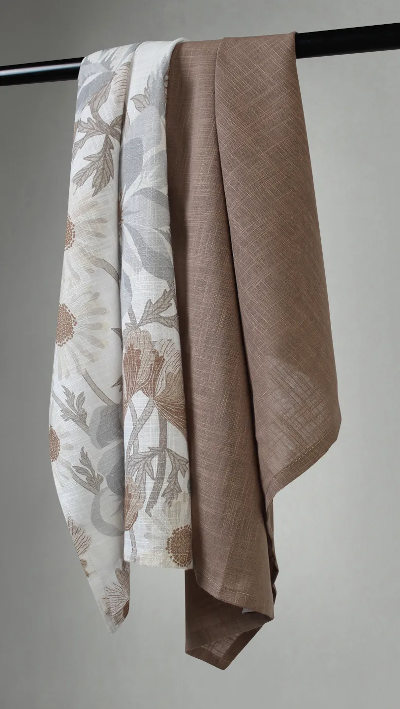 Keittiöpyyhkeet 2kpl - Serena (harmaa/beige)