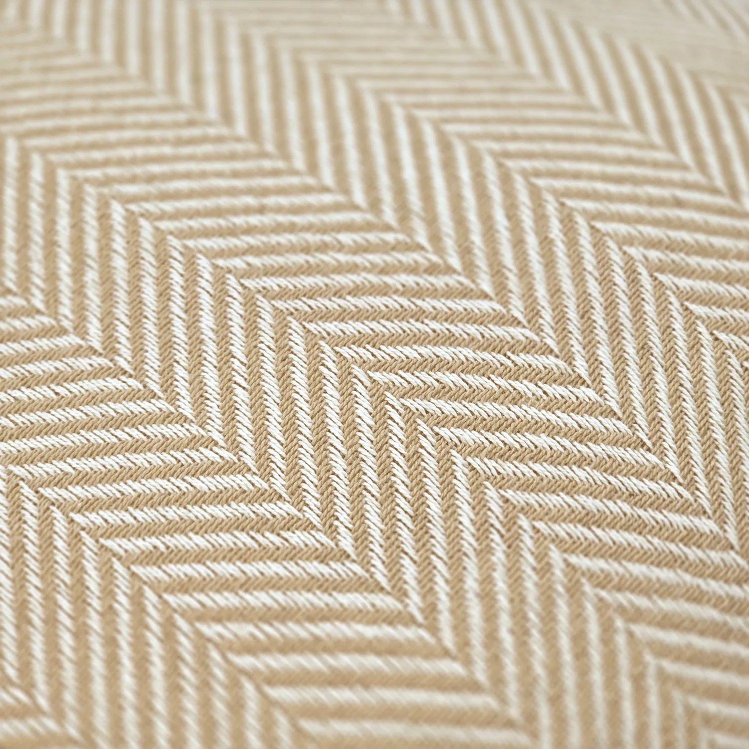 Tyynyliina - Denisa Fishbone (beige/valkoinen)