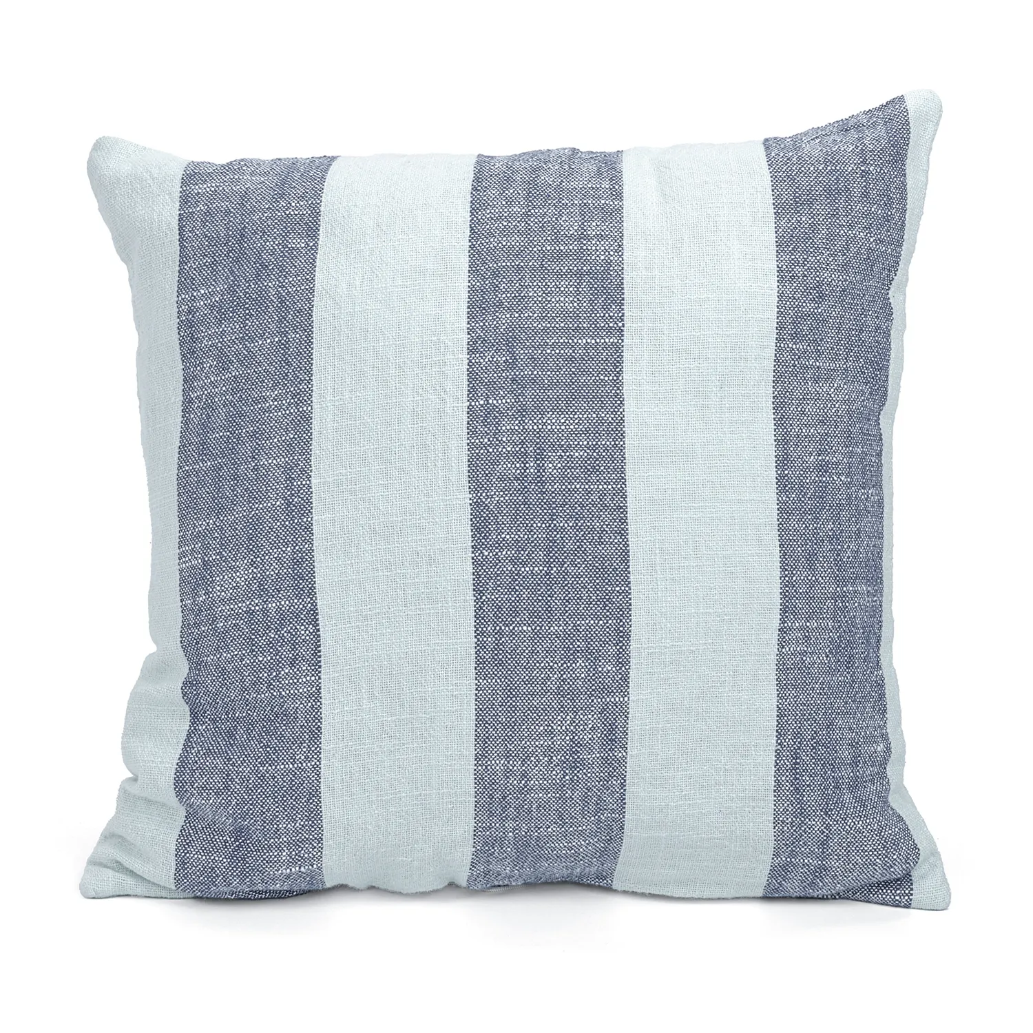 Tyynyliina - Kora stripe cotton cushion cover (tummansininen/vaaleansininen)